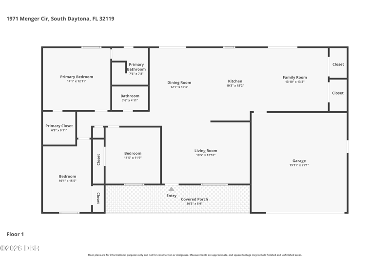 3 bedroom Single Family Residence at 1971 Menger Circle, Big Tree Village, South Daytona — photo 2