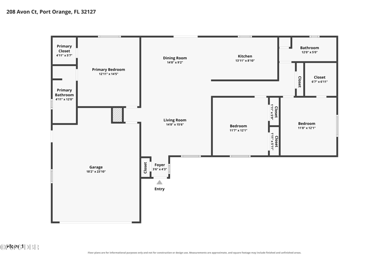 3 bedroom Single Family Residence at 208 Avon Court, Cambridge, Port Orange — photo 2