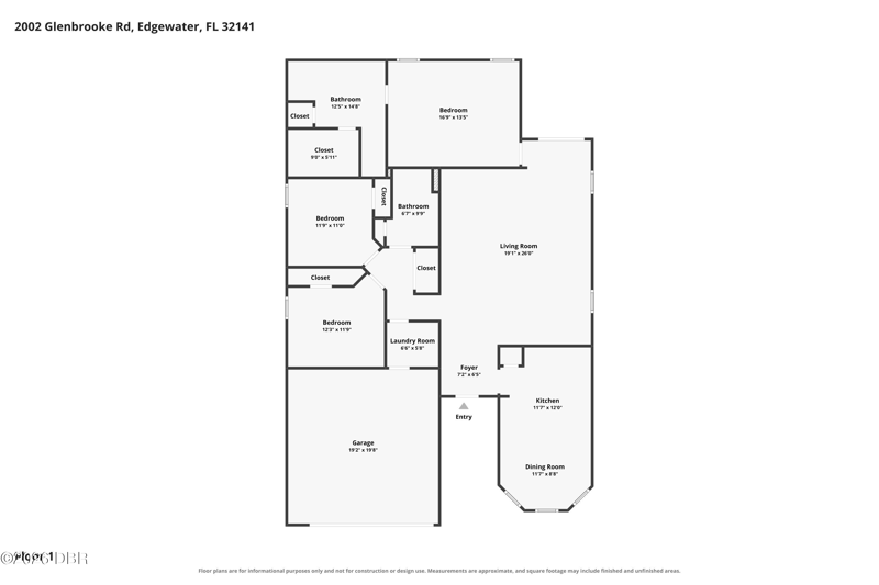 3 bedroom Single Family Residence at 2002 Glenbrooke Road, Edgewater, Edgewater — photo 2