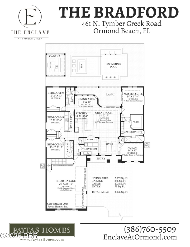 4 bedroom Single Family Residence at 461 N Tymber Creek Road, Ormond Beach, Ormond Beach — photo 2