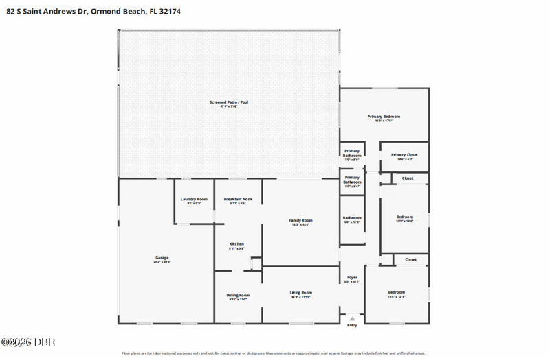 3 bedroom Single Family Residence at 82 S St Andrews Drive, Tomoka Oaks, Ormond Beach — photo 2
