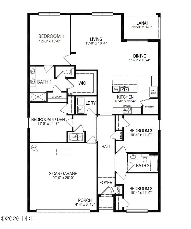 4 bedroom Single Family Residence at 2989 Gibraltar Boulevard, Coastal Woods, New Smyrna Beach — photo 2