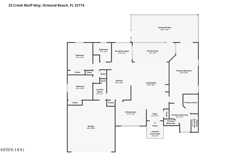 3 bedroom Single Family Residence at 23 Creek Bluff Way, Breakaway Trails, Ormond Beach — photo 2