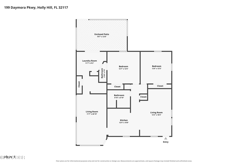 2 bedroom Single Family Residence at 199 Daymora Parkway, Cone Park, Holly Hill — photo 2