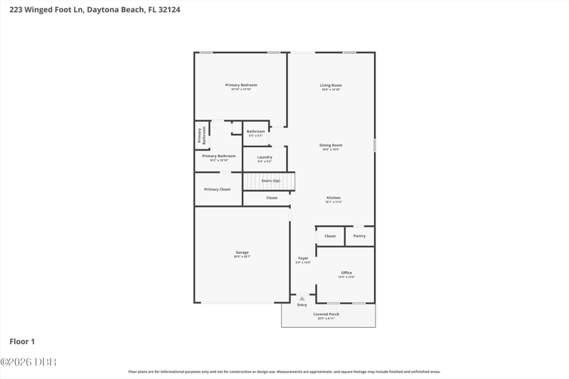 5 bedroom Single Family Residence at 223 Winged Foot Lane, Lennar at Preserve at Lpga, Daytona Beach — photo 2