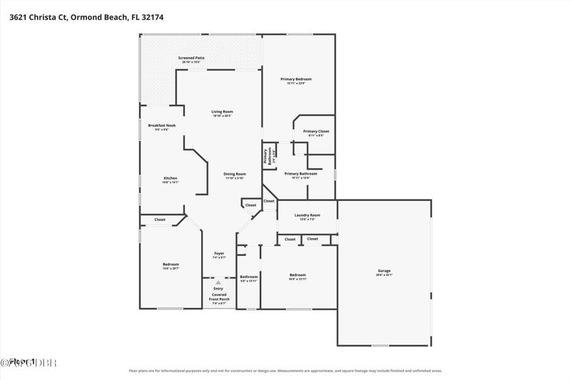 3 bedroom Single Family Residence at 3621 Christa Court, Halifax Plantation, Ormond Beach — photo 2