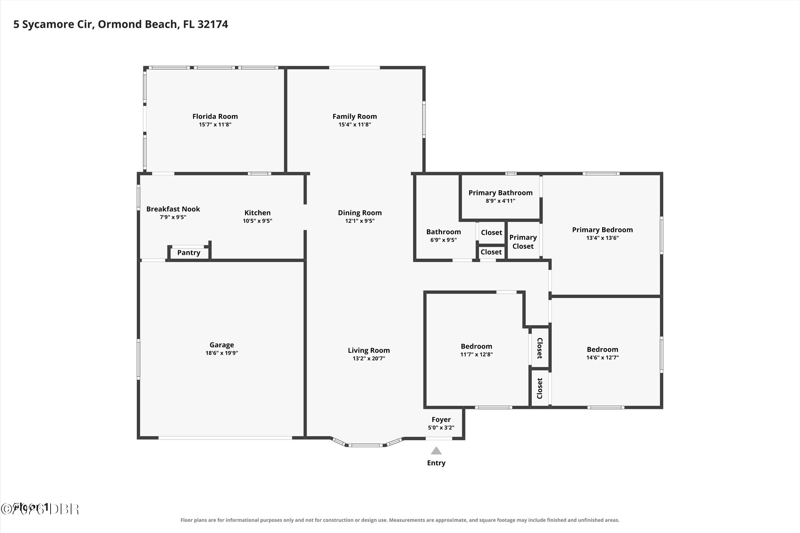 3 bedroom Single Family Residence at 5 Sycamore Circle, Oak Forest, Ormond Beach — photo 2