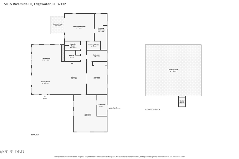 3 bedroom Single Family Residence at 500 S Riverside Drive, Not on the List, Edgewater — photo 2