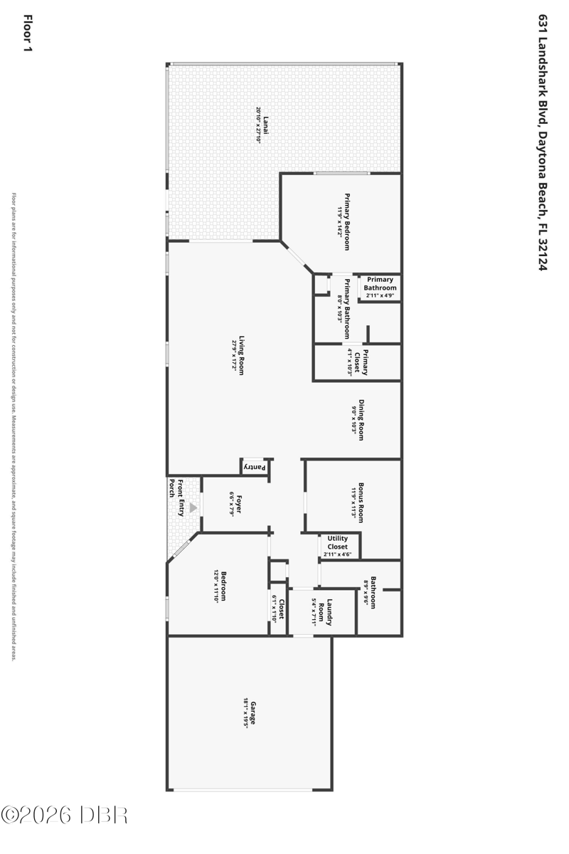 3 bedroom Single Family Residence at 631 Landshark Boulevard, Latitude, Daytona Beach — photo 4