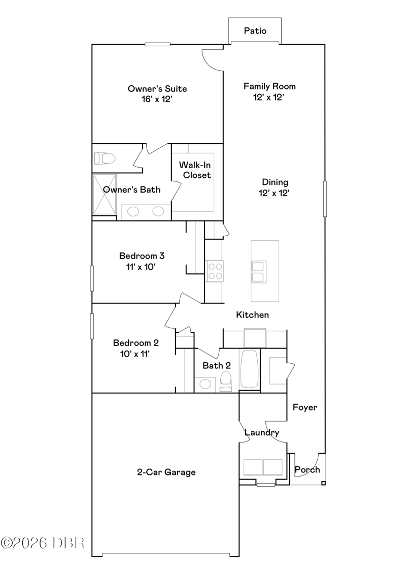 3 bedroom Single Family Residence at 1263 Sand Trap Court, Lennar at Preserve at Lpga, Daytona Beach — photo 2