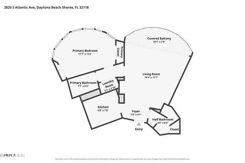 1 bedroom Condominium at 2625 S Atlantic Avenue #21NE, Peck Plaza Condo, Daytona Beach Shores — photo 2