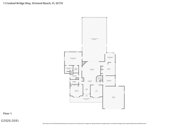 5 bedroom Single Family Residence at 1 Crooked Bridge Way, Breakaway Trails, Ormond Beach — photo 4