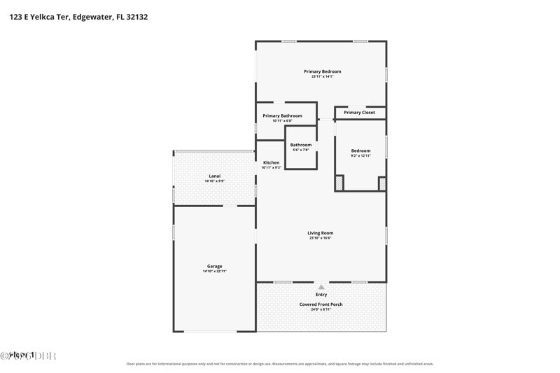 2 bedroom Single Family Residence at 123 E Yelkca Terrace, Edgewater, Edgewater — photo 2