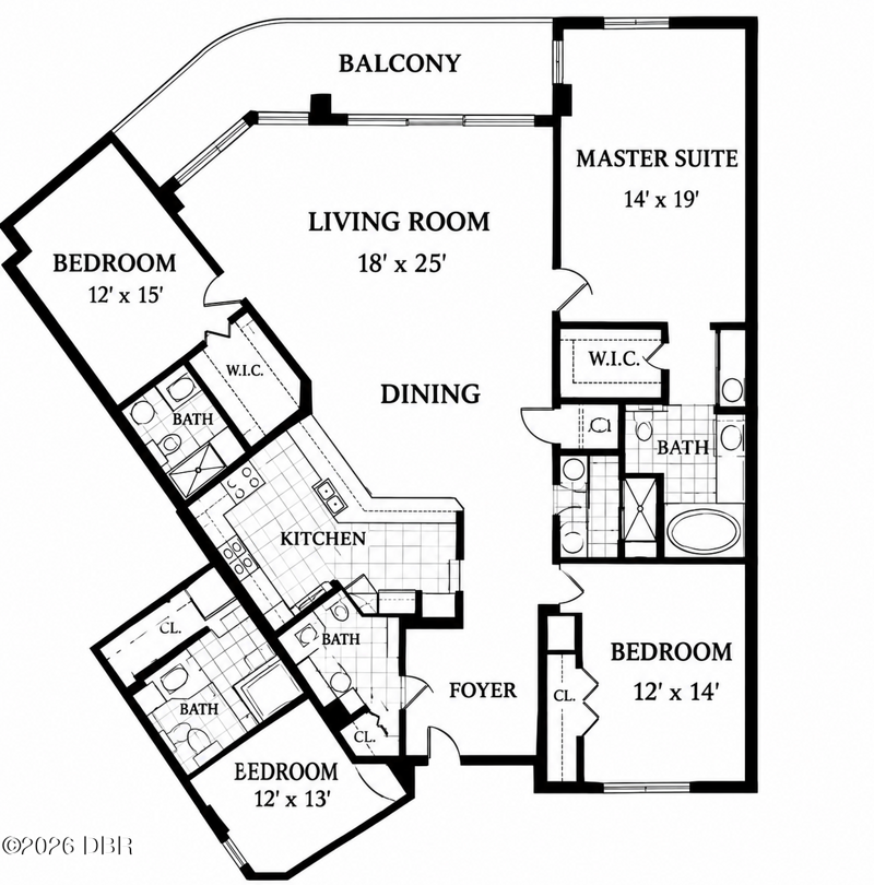 3 bedroom Condominium at 2545 S Atlantic Avenue, Peninsula Condo, Daytona Beach Shores — photo 2