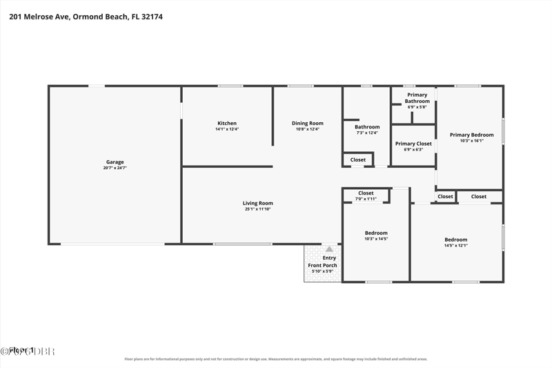 3 bedroom Single Family Residence at 201 Melrose Avenue, Ormond Terrace, Ormond Beach — photo 2