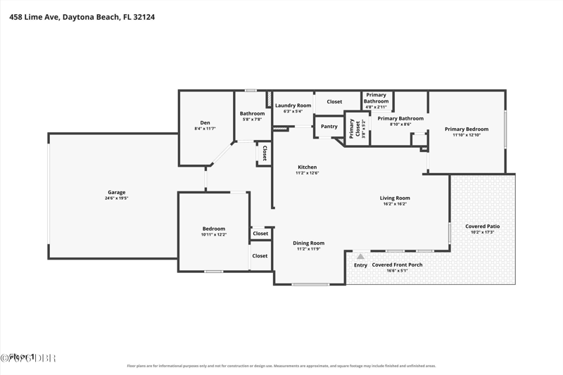 2 bedroom Single Family Residence at 458 Lime Avenue, Latitude, Daytona Beach — photo 2