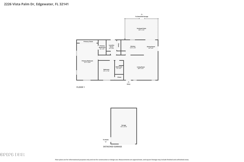 2 bedroom Single Family Residence at 2226 Vista Palm Drive, Florida Shores, Edgewater — photo 2