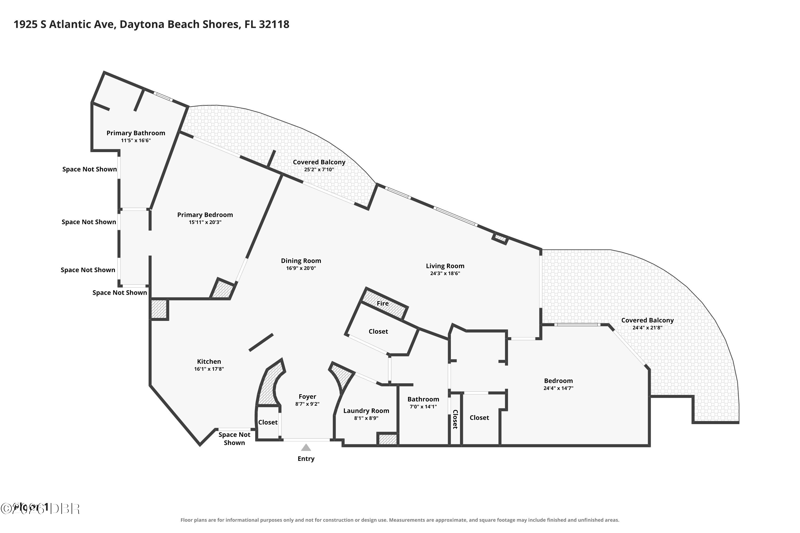 2 bedroom Condominium at 1925 S Atlantic Avenue #510, Ocean Vistas Condo, Daytona Beach Shores — photo 2