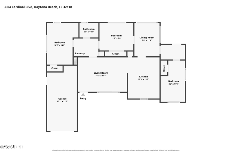 3 bedroom Single Family Residence at 3604 Cardinal Boulevard, Surfside Park, Daytona Beach — photo 2