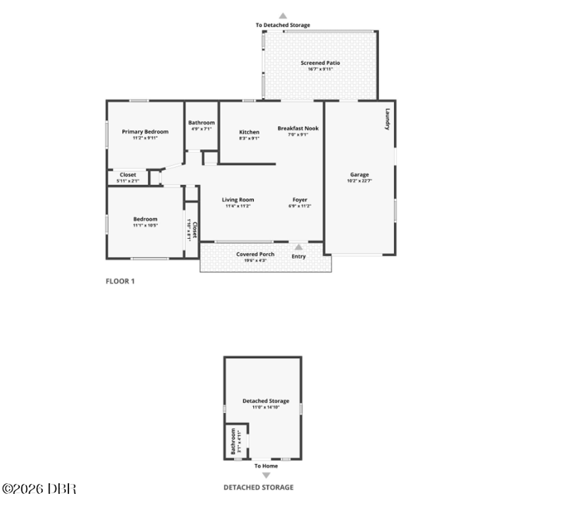 2 bedroom Single Family Residence at 170 Center Street, Center Park, Daytona Beach — photo 2
