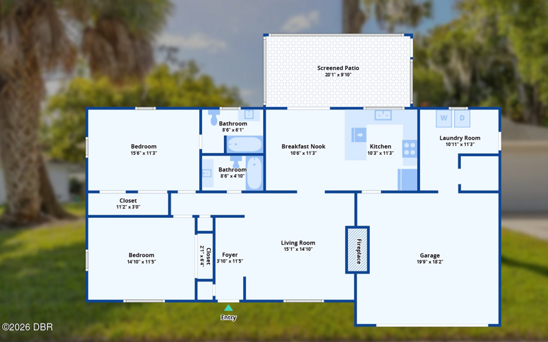 2 bedroom Single Family Residence at 490 Woodstock Drive, The Woods, Port Orange — photo 2