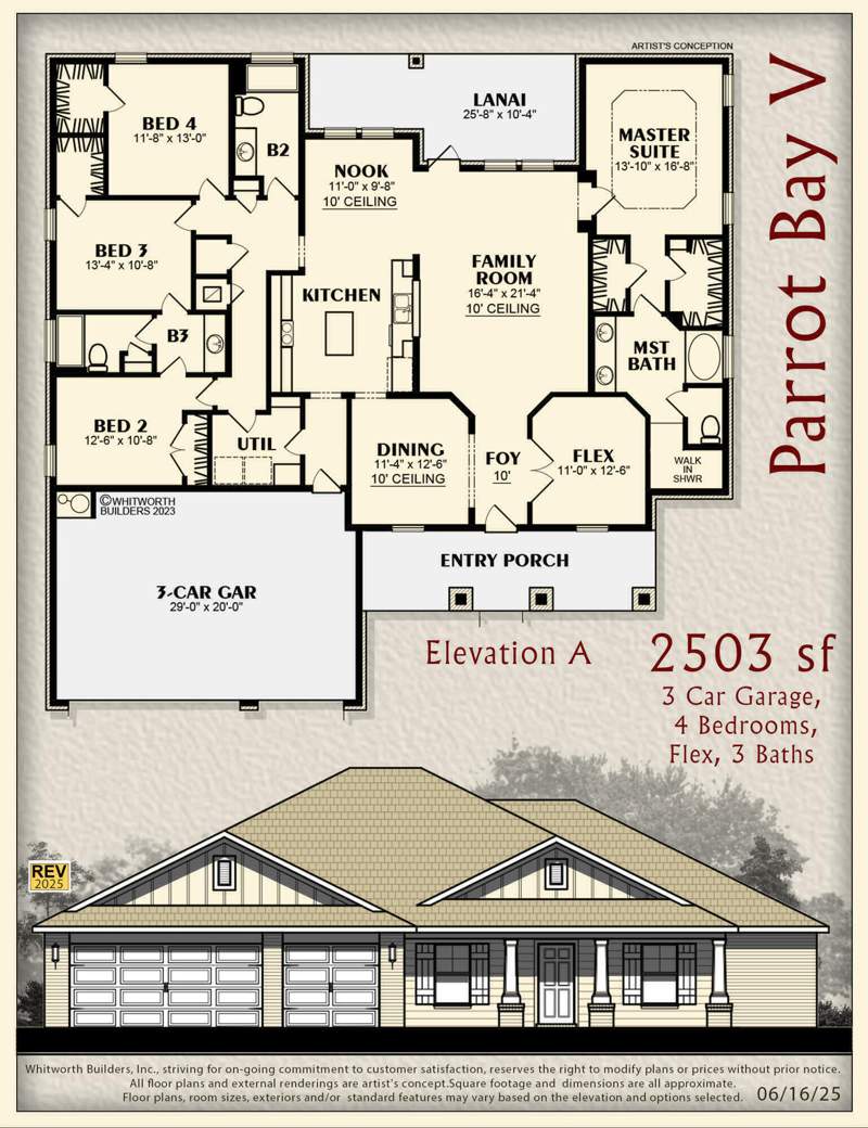 4 bedroom Detached Single Family at 5423 E Brook Drive #(Lot 21D), Brooke Estates Phase II, Crestview — photo 3