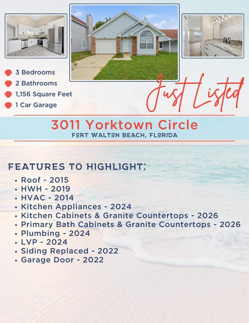 3 bedroom Detached Single Family at 3011 Yorktown Circle, Willow Bend, Fort Walton Beach — photo 3