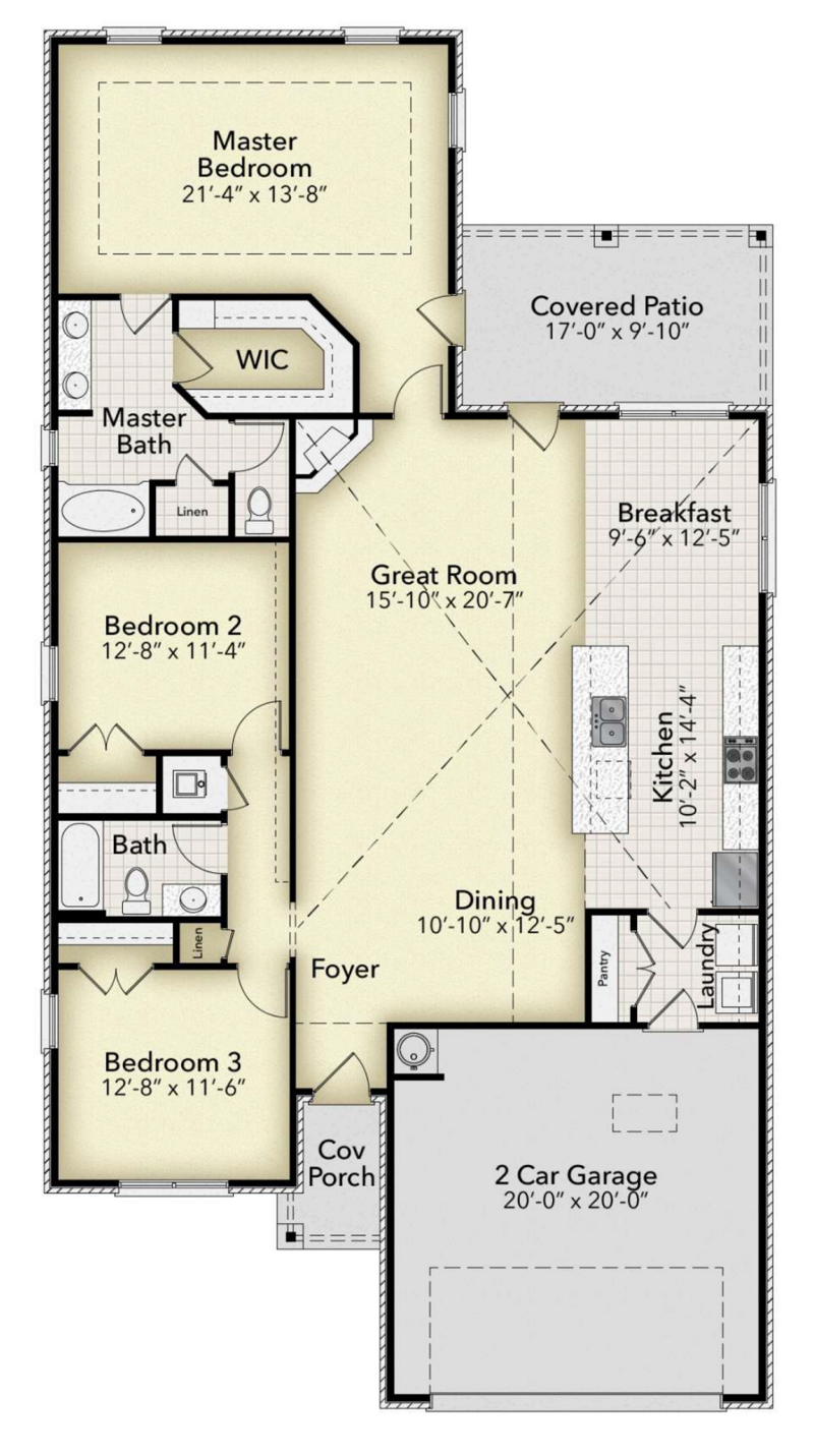3 bedroom Detached Single Family at 110 Riverwalk Circle #Lot 32, Riverwalk, Freeport — photo 2