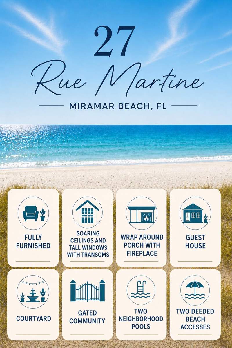 4 bedroom Detached Single Family at 27 Rue Martine, Caribe West, Miramar Beach — photo 2