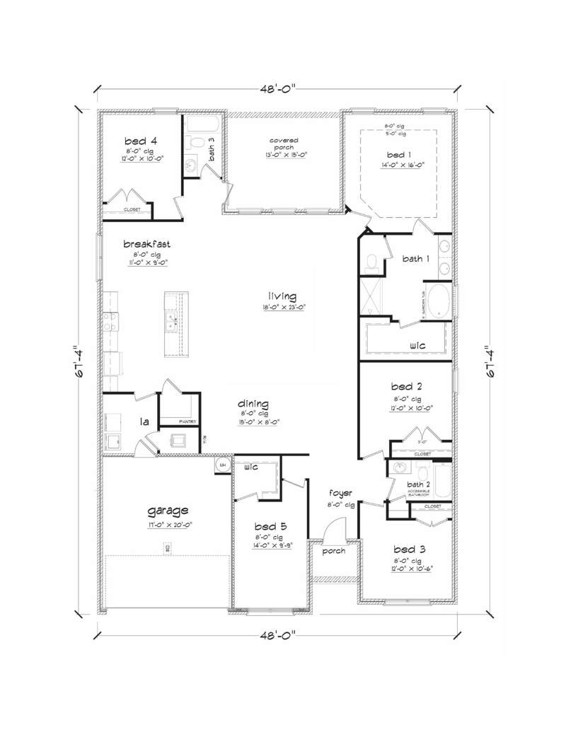 5 bedroom Detached Single Family at 6829 Fresh Meadow Lane, HERITAGE PLANTATION Phase 2, Laurel Hill — photo 2