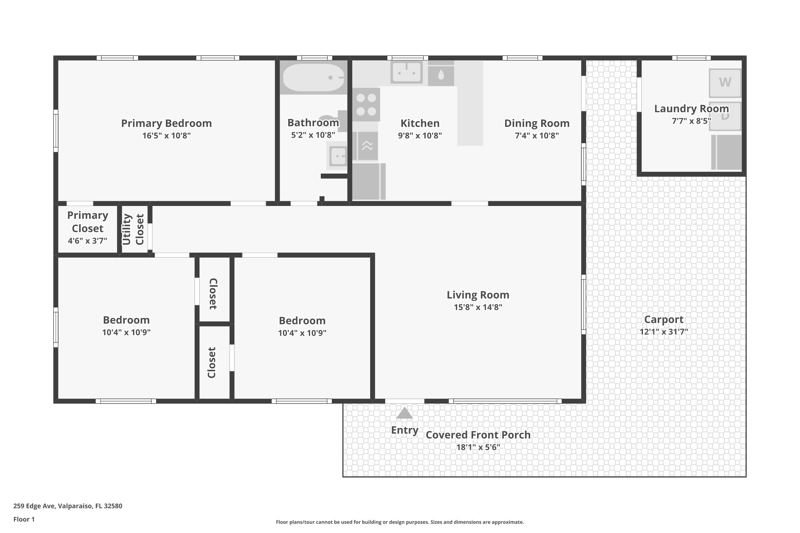 3 bedroom Detached Single Family at 259 Edge Avenue, Valparaiso Plat 1, Valparaiso — photo 2