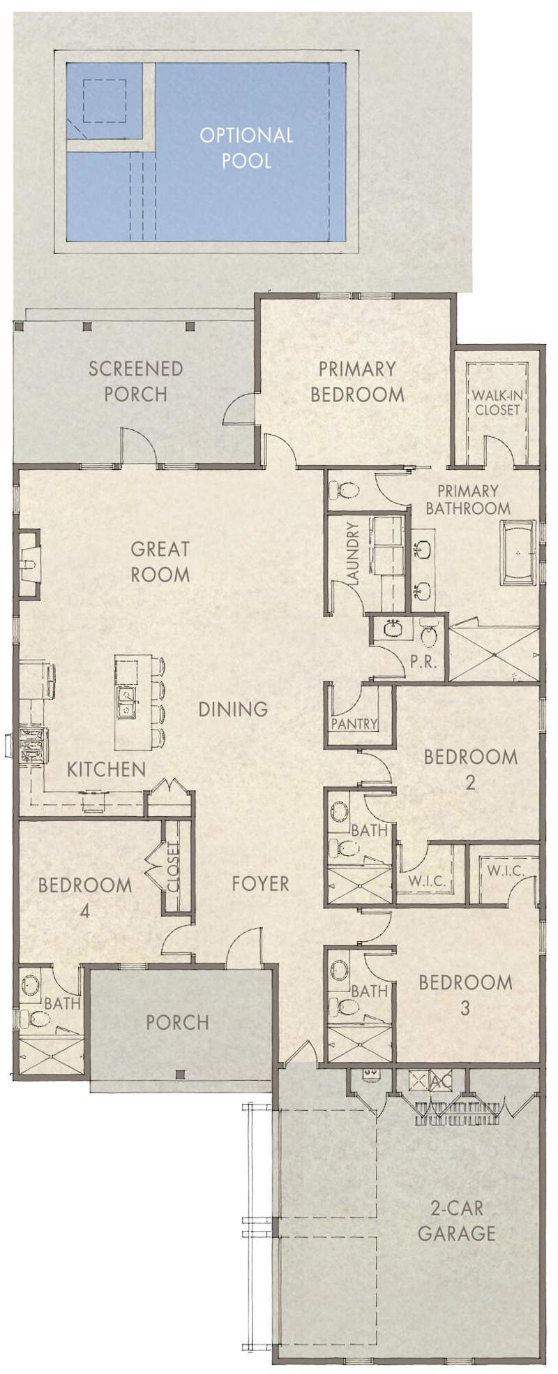 4 bedroom Detached Single Family at 30 Porter Way #Lot 66, Watersound Origins, Watersound — photo 2