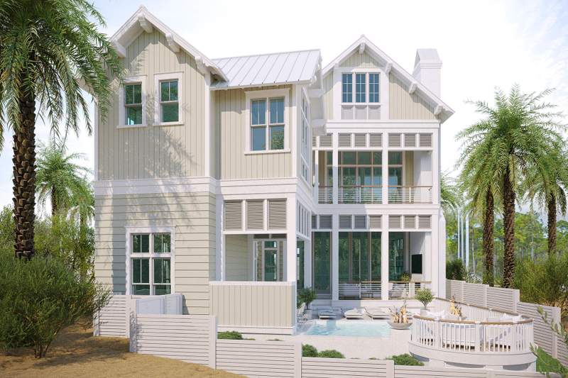 4 bedroom Detached Single Family at Lot 35 String Lily Cove, Watercolor, Santa Rosa Beach — photo 4