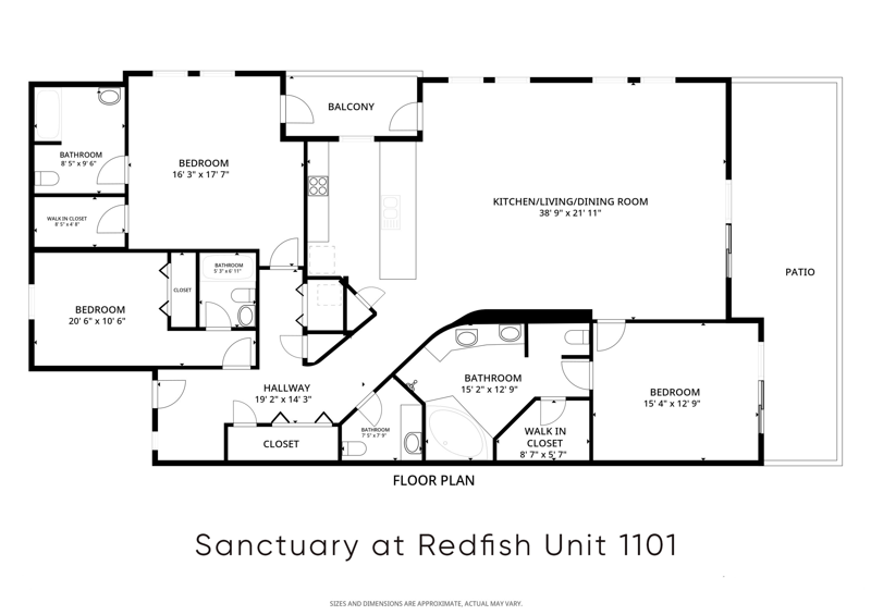 3 bedroom Condominium at 1653 W County Highway 30A #1101, Sanctuary At Redfish, Santa Rosa Beach — photo 2