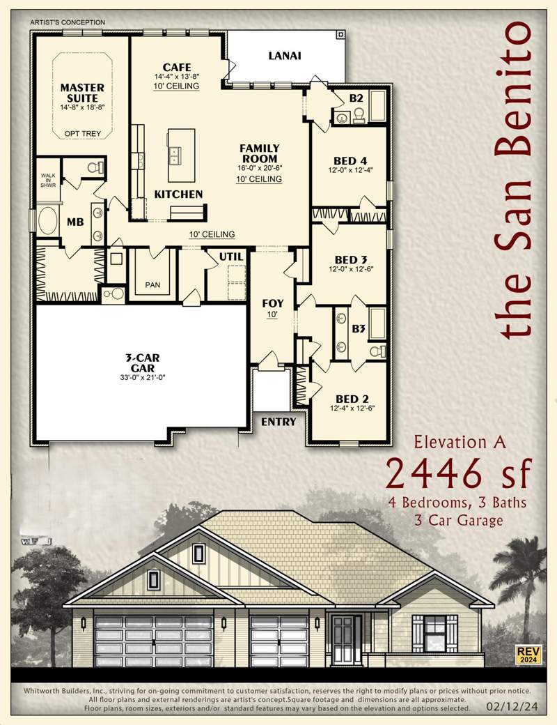 4 bedroom Detached Single Family at Lot 46 Walk Along Way, Nature Lake, Crestview — photo 2