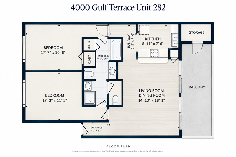 2 bedroom Condominium at 4000 Gulf Terrace Drive #282, Gulf Terrace Condo, Destin — photo 3