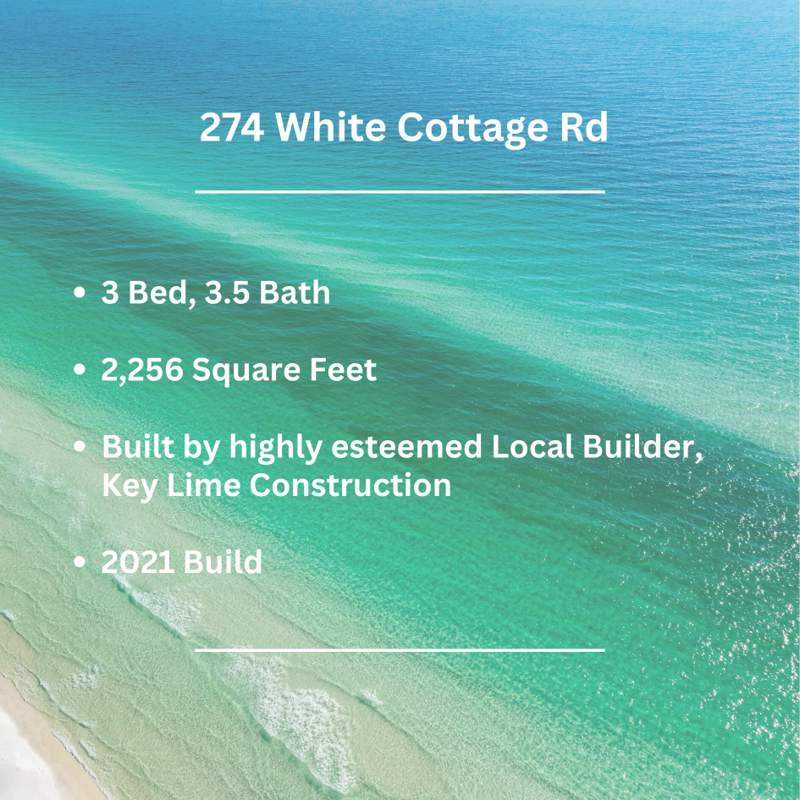 3 bedroom Detached Single Family at 274 White Cottage Road, Cottage Grove, Santa Rosa Beach — photo 5