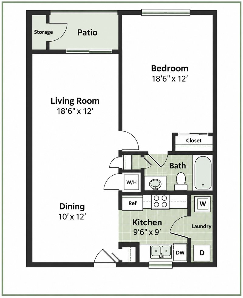 1 bedroom Condominium at 4270 Calinda Lane #332, The Florida Club @ Bluewater, Niceville — photo 3