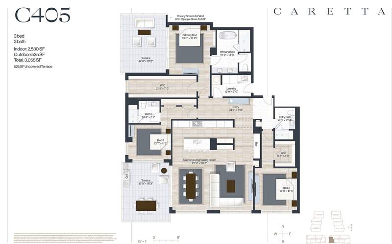 3 bedroom Condominium at 1011 Us Highway 1 #C405, Caretta, Juno Beach — photo 2