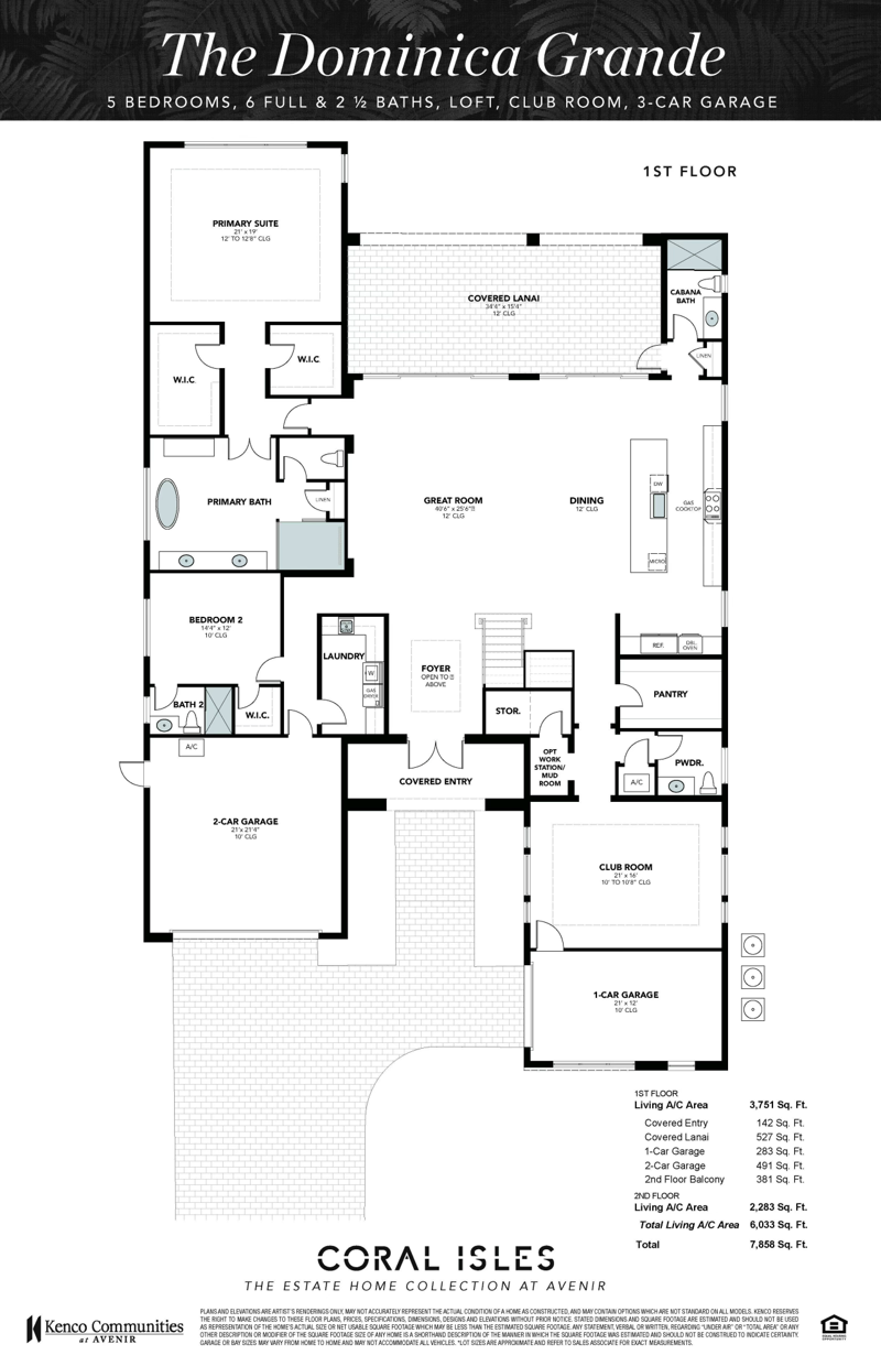 5 bedroom Single Family Residence at 9180 Coral Isles Circle #Lot 21, Avenir Site Plan 1 Pod 4, Palm Beach Gardens — photo 2