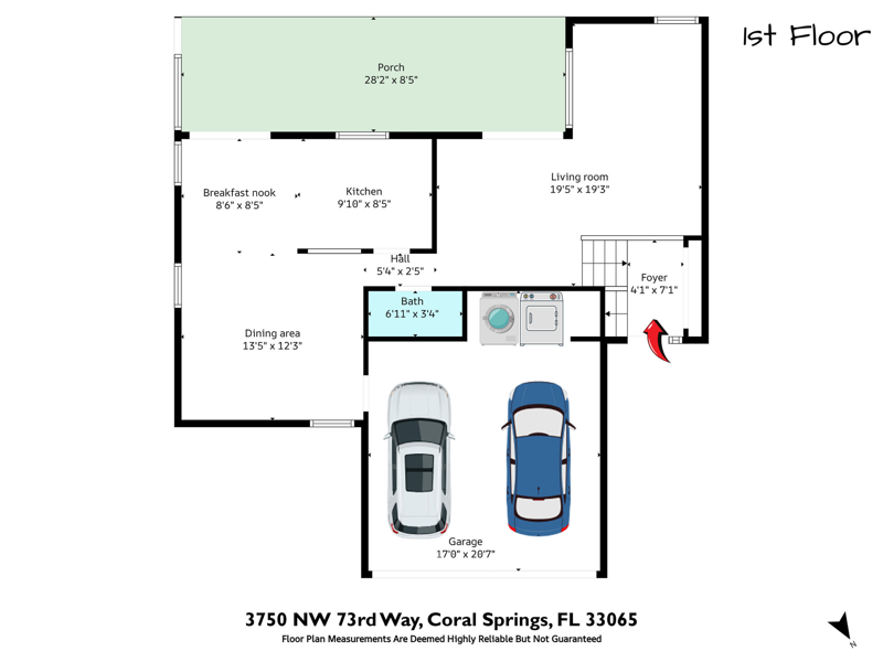 3 bedroom Single Family Residence at 3750 NW 73rd Way, Crossings No 2, Coral Springs — photo 3
