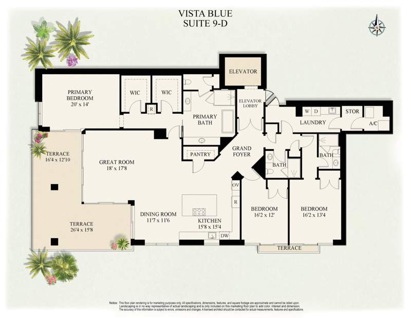 3 bedroom Condominium at 3730 N Ocean Drive #9d, Vistablue Singer Island Condo, Singer Island — photo 3