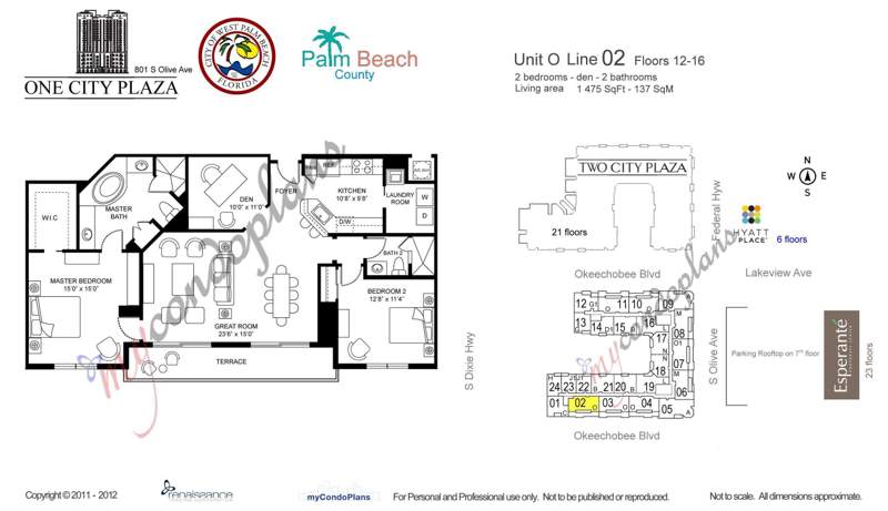 2 bedroom Condominium at 801 S Olive Avenue #1402, One City Plaza Condominium, West Palm Beach — photo 3