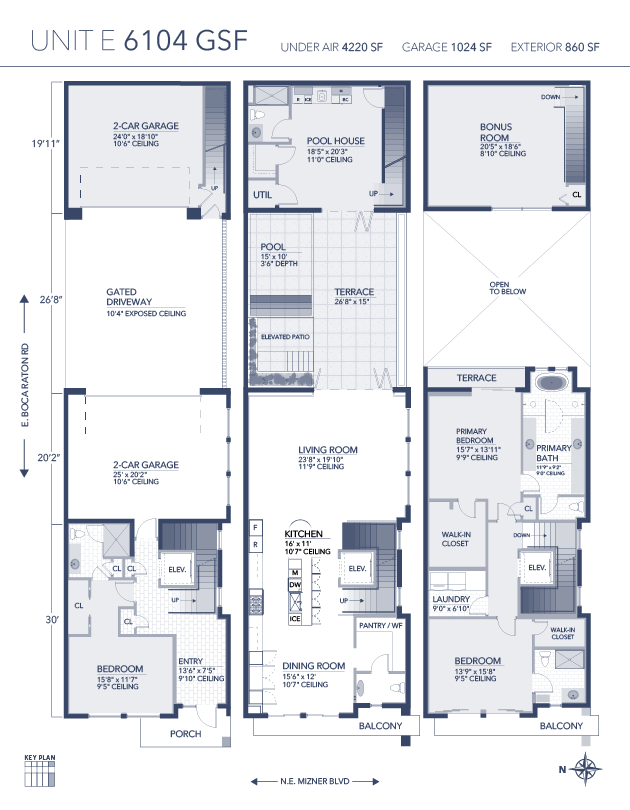 4 bedroom Townhouse at 200 E Boca Raton Road #E, T M Rickards Sub, Boca Raton — photo 2