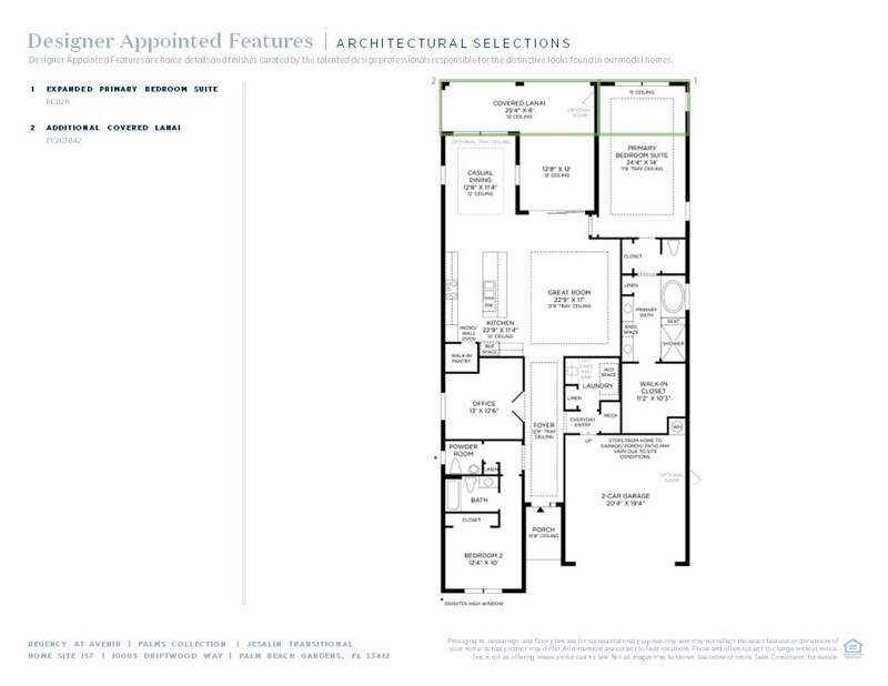 2 bedroom Single Family Residence at 10005 Driftwood Way, Avenir Site Plan 2 Pod, Palm Beach Gardens — photo 5