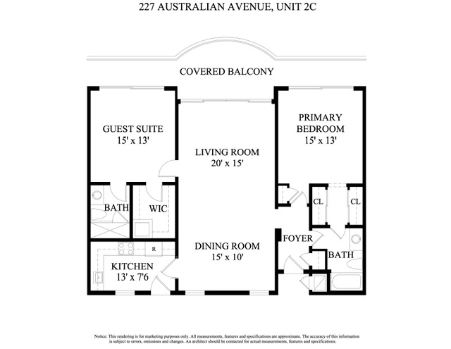 2 bedroom Condominium at 227 Australian Avenue #2c, Melborne House Condo, Palm Beach — photo 2