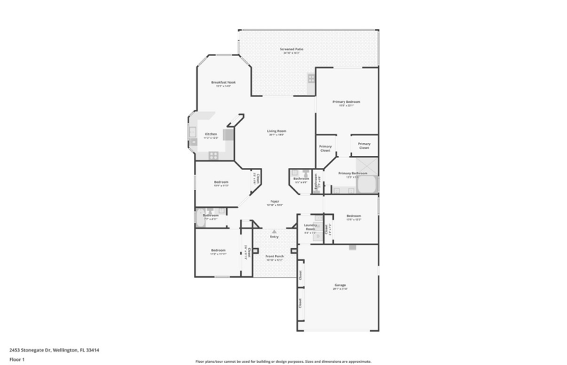 4 bedroom Single Family Residence at 2453 Stonegate Drive, Stonegate Of Wellington, Wellington — photo 2