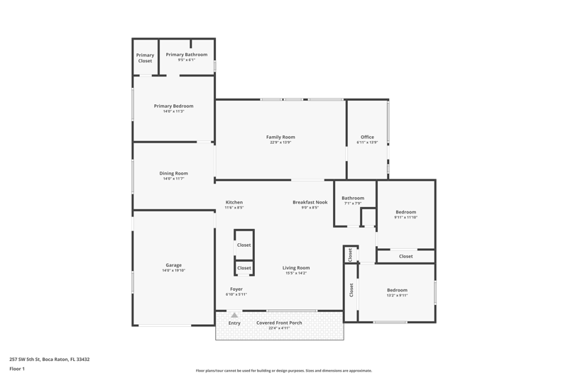 3 bedroom Single Family Residence at 257 SW 5th Street, Montez Gardens, Boca Raton — photo 2