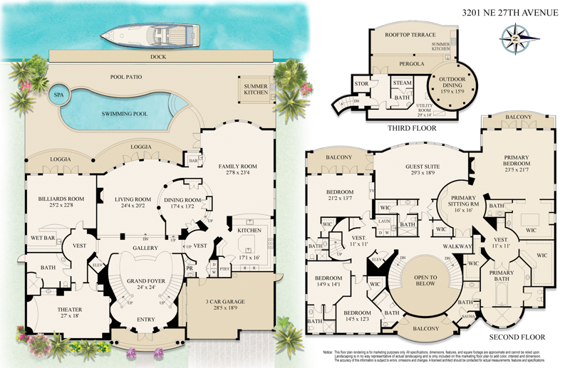 5 bedroom Single Family Residence at 3201 NE 27th Avenue, Lighthouse Point 6th Sec, Lighthouse Point — photo 2