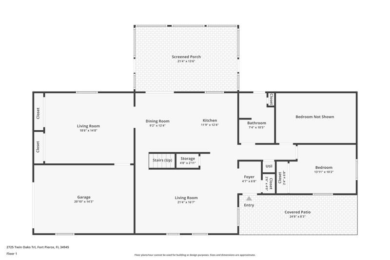 3 bedroom Single Family Residence at 2725 Twin Oaks Trail, Metes And Bounds, Fort Pierce — photo 3